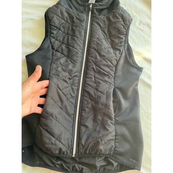 Jockey Activewear Hooded Zip Up fitted Vest Black size large - Picture 4 of 11